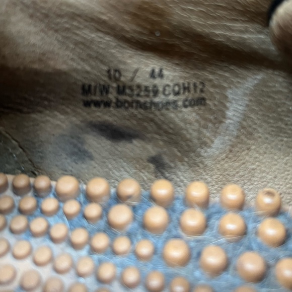 Born men’s size 10 retro lace ups black with brown stitching - Picture 8 of 9